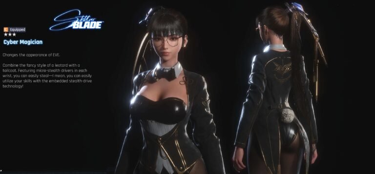 Stellar Blade's protagonist Eve in Cyber Magician Outfit